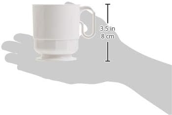Lillian Signature Collection 40 Count Elegance Coffee Mug, 8-Ounce, White